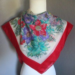 Field of flowers 1950s scarf